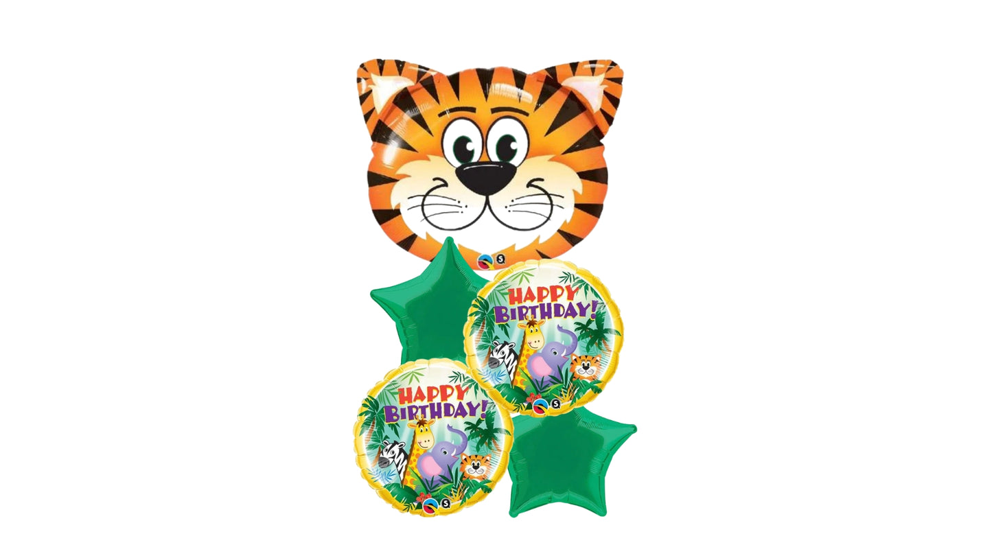 5 Balloon Cluster Jungle Party