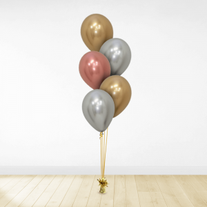 5 Balloon Latex Balloon Cluster