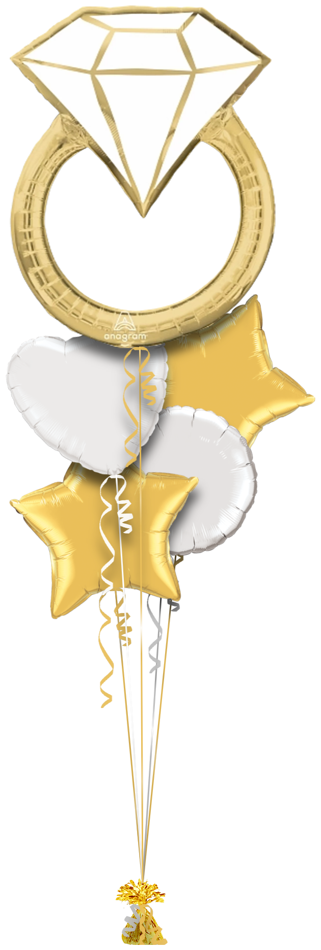 5 Balloon Engagement Cluster Design 9 - Celebrate Love in Style!