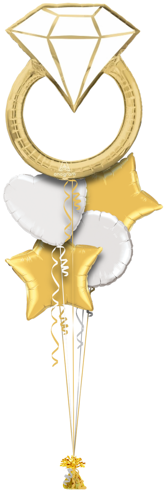 5 Balloon Engagement Cluster Design 9 - Celebrate Love in Style!