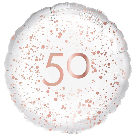 50 Rose Gold Foil Balloon