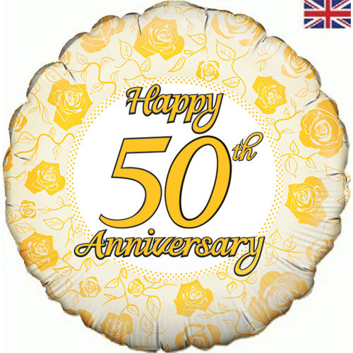 Happy 50th Anniversary Foil Balloon