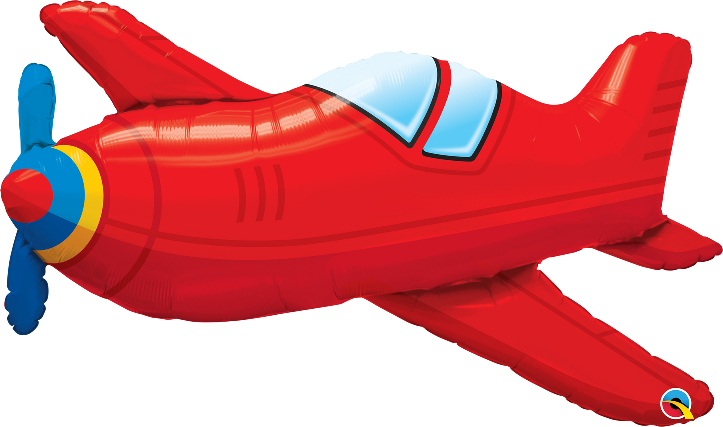 Red Airplane Plane Giant Foil Helium