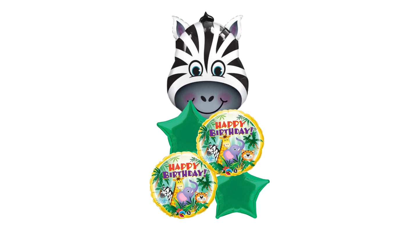 5 Balloon Cluster Jungle Party