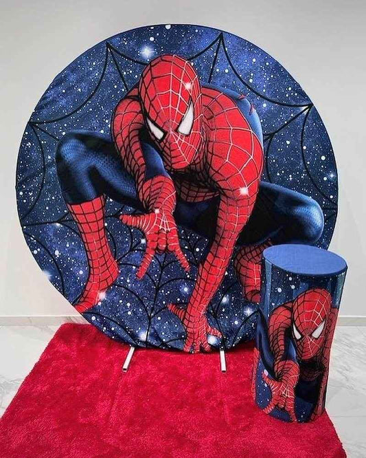 6.5ft Round Spider Man Backdrop Hoop