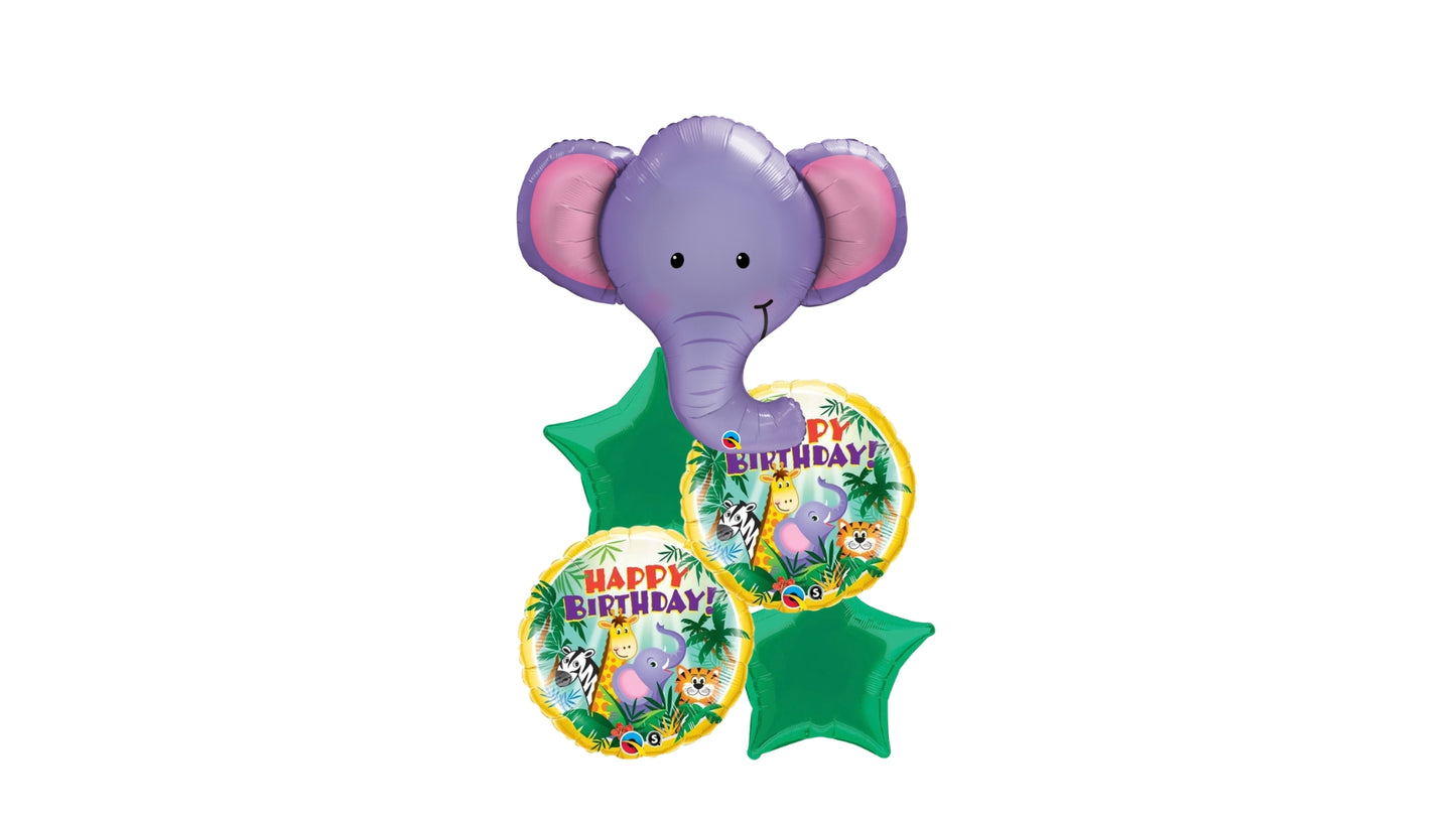 5 Balloon Cluster Jungle Party