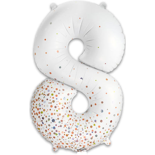 Sparkling Fizz Holographic Rose Gold Giant Helium Balloons