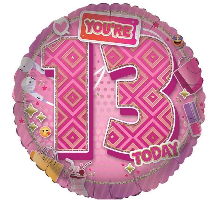Age 13 Foil Balloon - Eternity Party Express