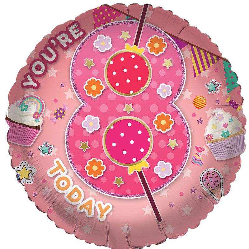 Age 8 Foil Balloon
