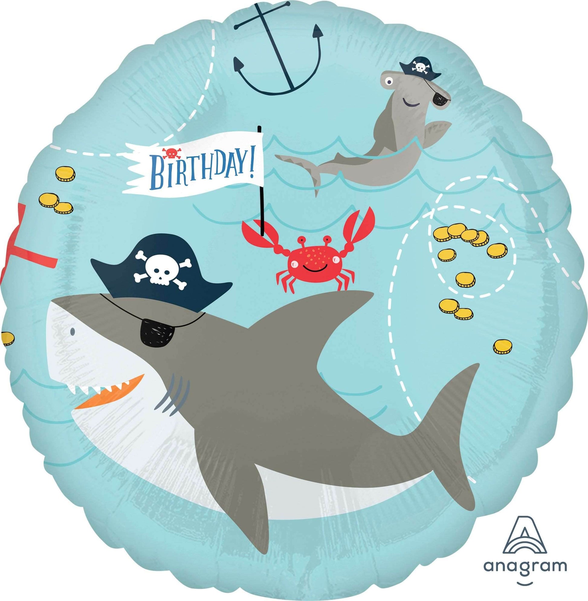 Ahoy Birthday Foil Balloon - Eternity Party Express