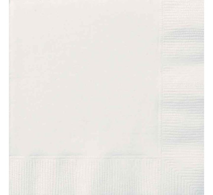 Bright White Napkins 33cm