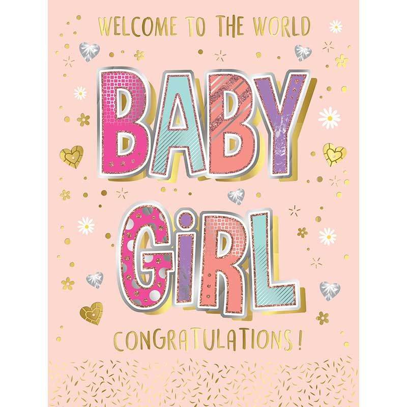 Baby Girl Greeting Card - Eternity Party Express