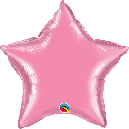 Light Pink Star Foil Balloons