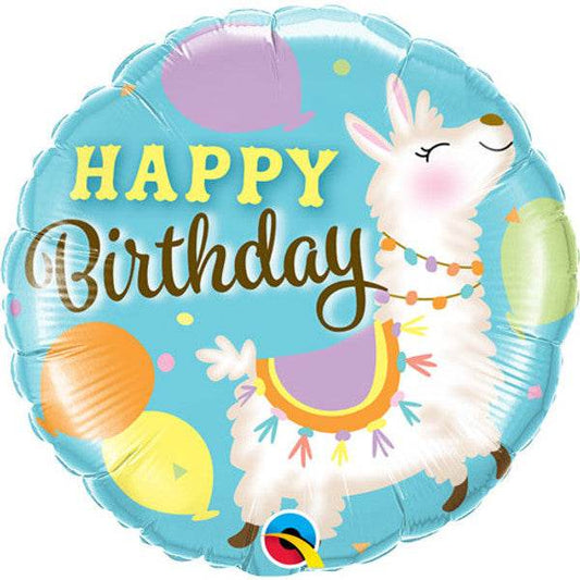 Birthday Llama Foil Balloon - Eternity Party Express