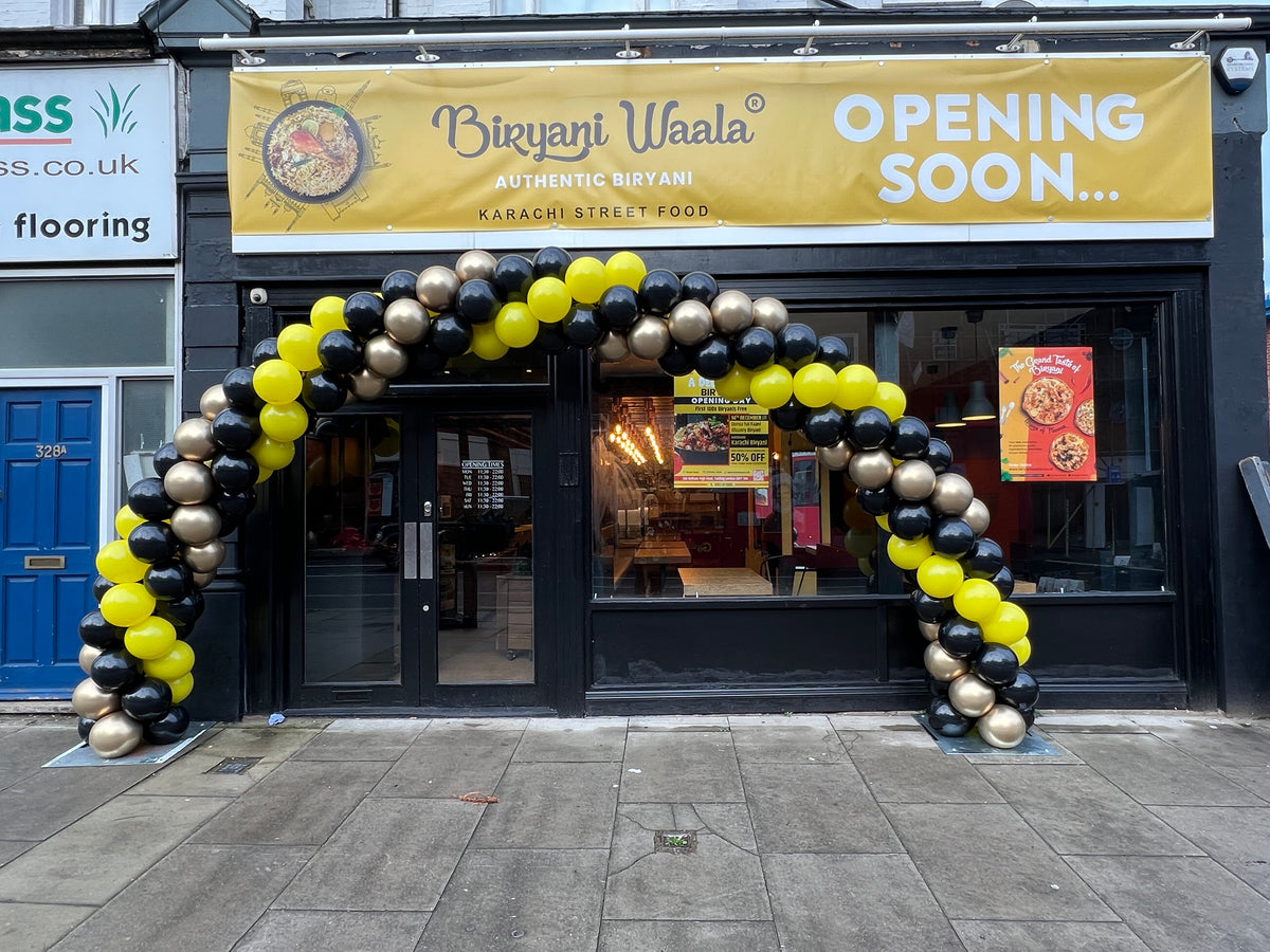 Biryani Waala Tooting Grand Opening Outdoor Balloon Arch