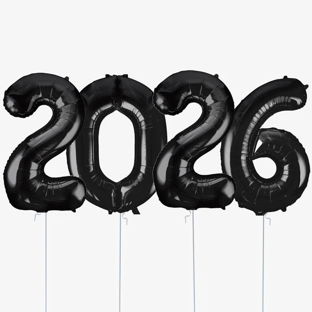 2026 Year Number Balloons