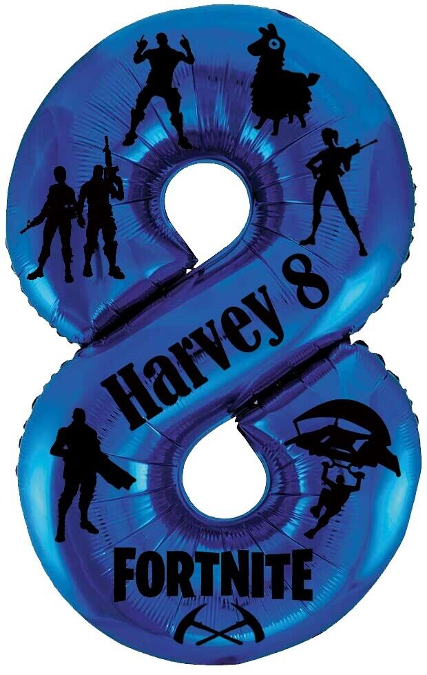 Fortnite Balloon Personalised vinyl wording3