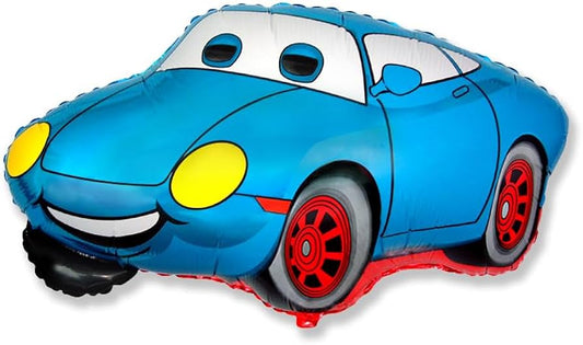Cars Blue Shape Foil Balloon