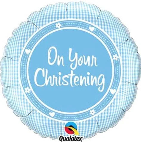 Blue On Your Christening Foil Balloon