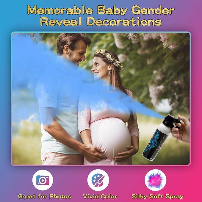 Gender Reveal Smoke Cannon, Fire Extinguisher Blue - Eternity Party Express