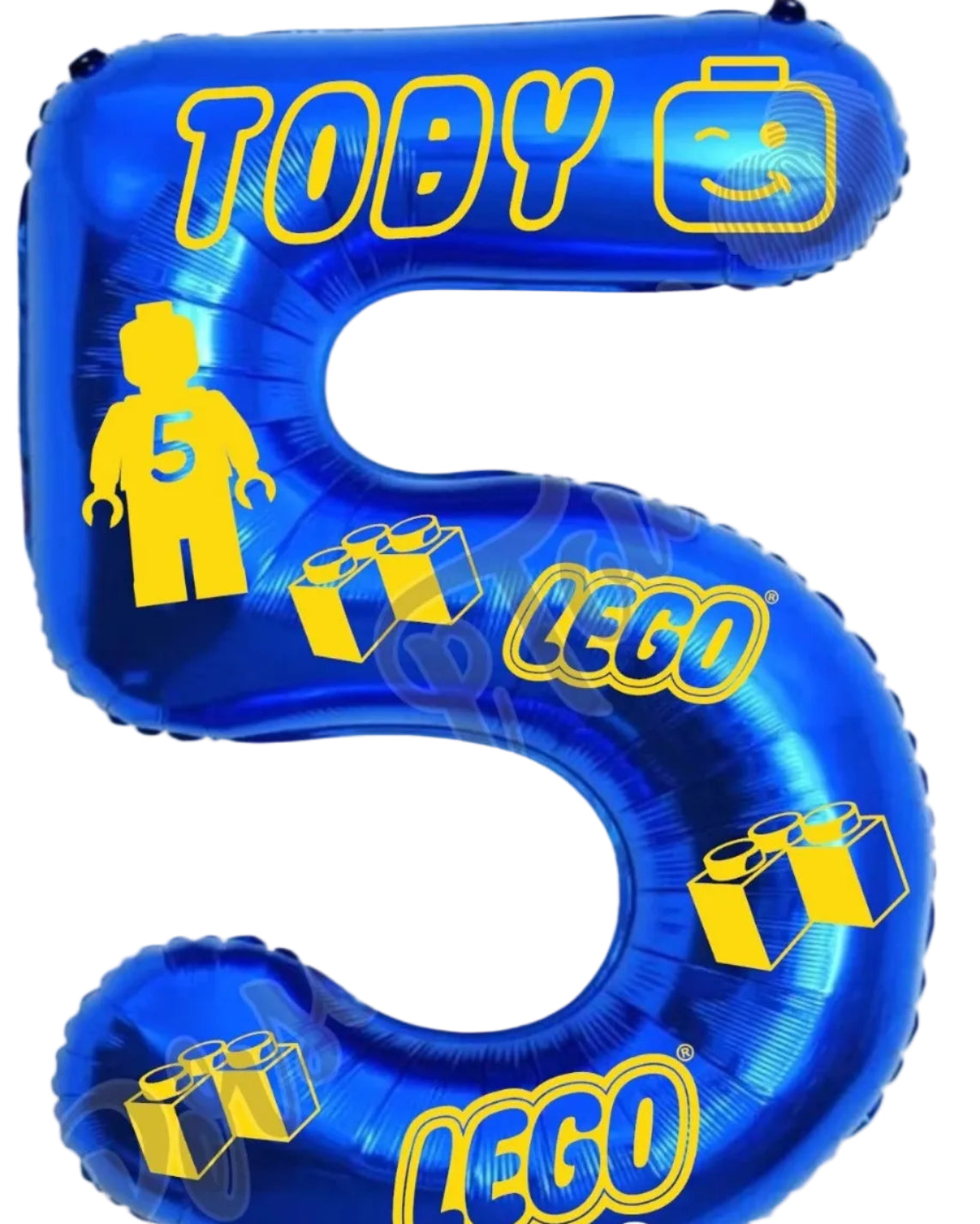 Lego Number Foil Balloon