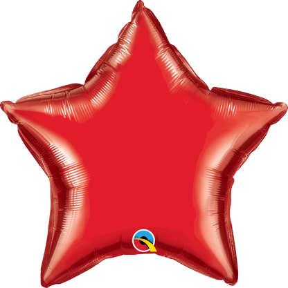 Red Star Foil Balloons