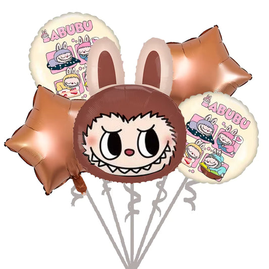 Brown Labubu Foil Balloon
