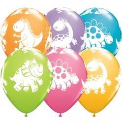 Cute & Cuddy Dinosaurs Latex Balloons 25 Pack - Eternity Party Express