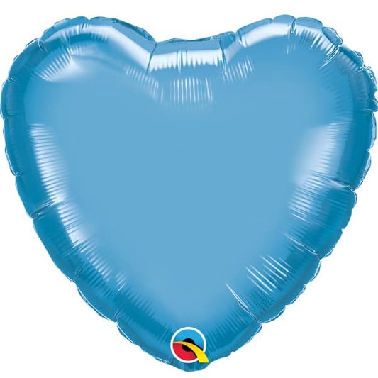 Chrome Blue Heart