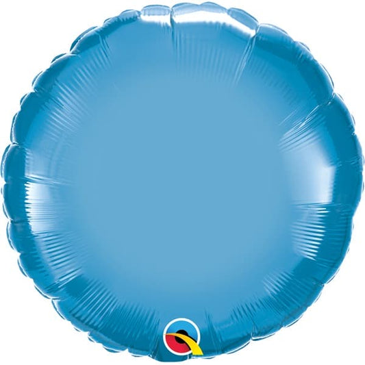 Chrome Blue Round Foil Balloon