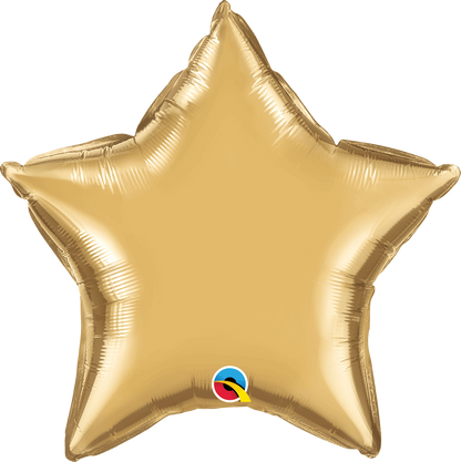 Gold Star Foil Balloons