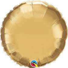 Chrome Gold Round Foil Balloon