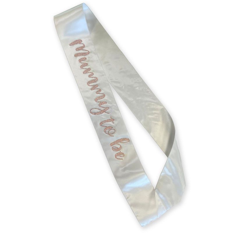 Cloud Mummy to Be Diamante Sash