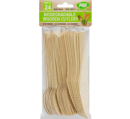 Cutlery Wooden Bio Degradable Set