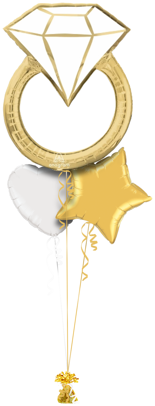 3 Balloon Cluster Diamond Ring Design 8