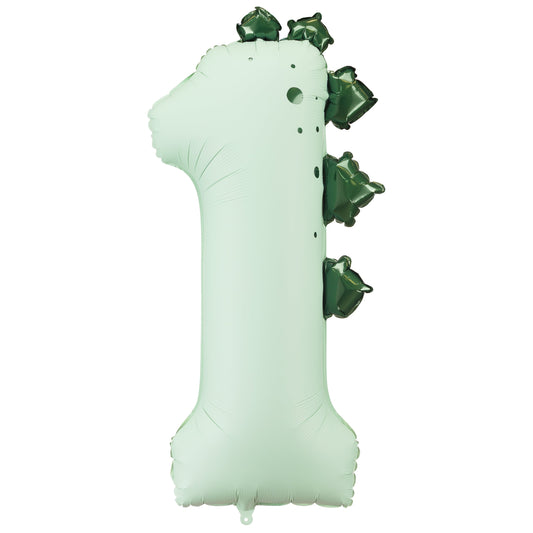 Dinosaur Number 1 Foil Balloon