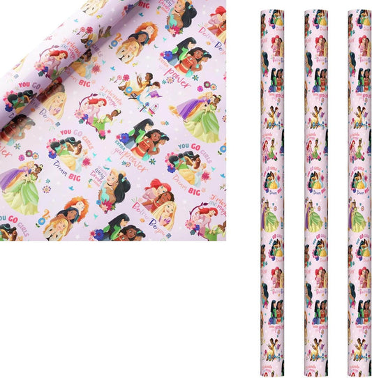 Disney Pricness Wrapping Roll 3 Pack - Eternity Party Express
