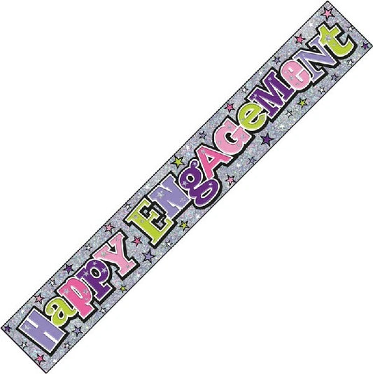 Happy Engagement Foil Banner