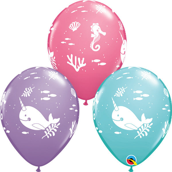 Fun Under The Sea Creatures Latex Balloons 25 Pack