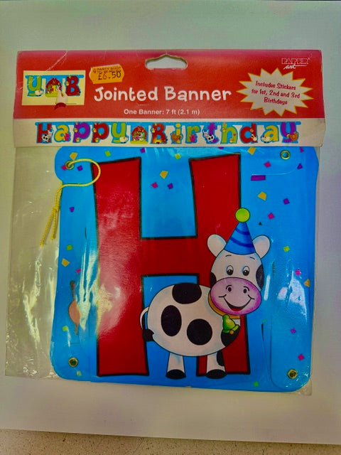 Farmyard Happy Birthday Letter Banner