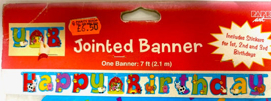 Farmyard Happy Birthday Letter Banner