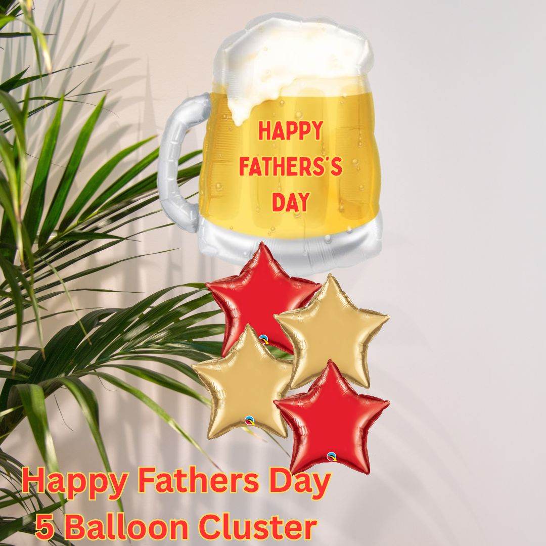 5 Balloon Cluster Fathers Day - Eternity Party Express