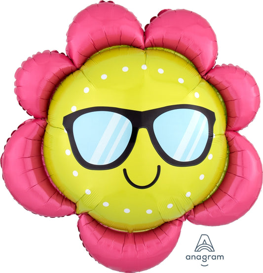 Fun In The Sun Flower SuperShape Foil Balloon