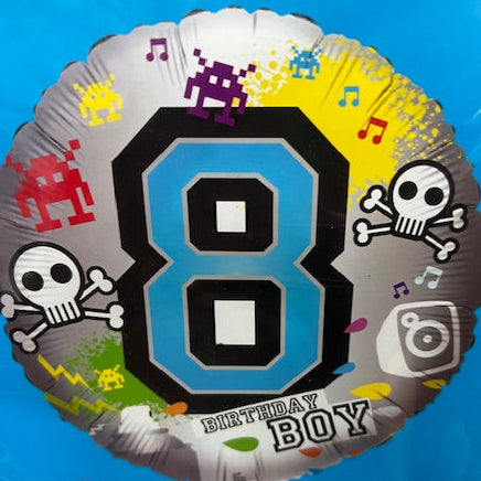 Gaming 8th Birthday Foil Balloon