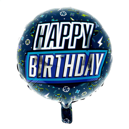 Gaming Happy Birthday Foil Balloon