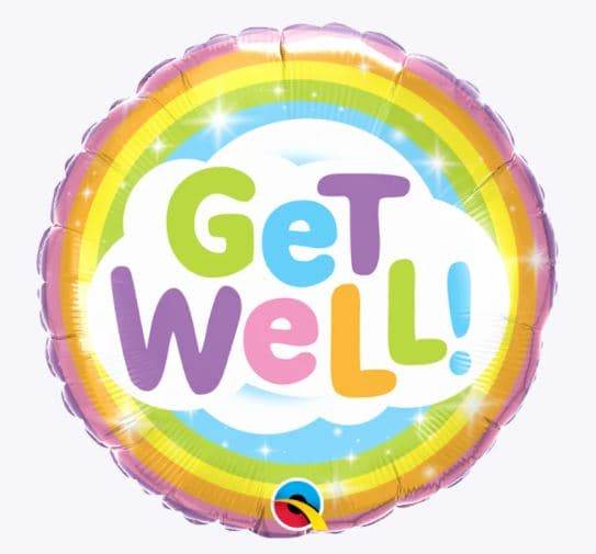 Get Well Rainbow Foil Balloon - Eternity Party Express