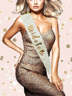Gold Rose Gold Bride to be Sash - Eternity Party Express
