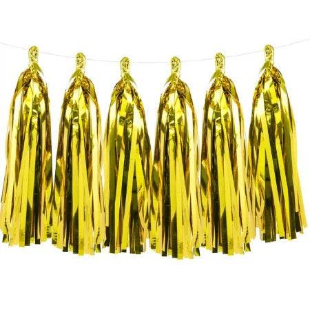 Gold Foil Tassel Garland - Eternity Party Express