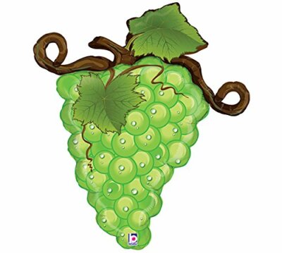 Green Linky Grapes Shape Foil Balloon