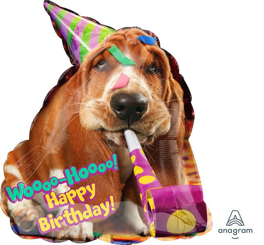 Happy Birthday Dog Shape Foil Balloon